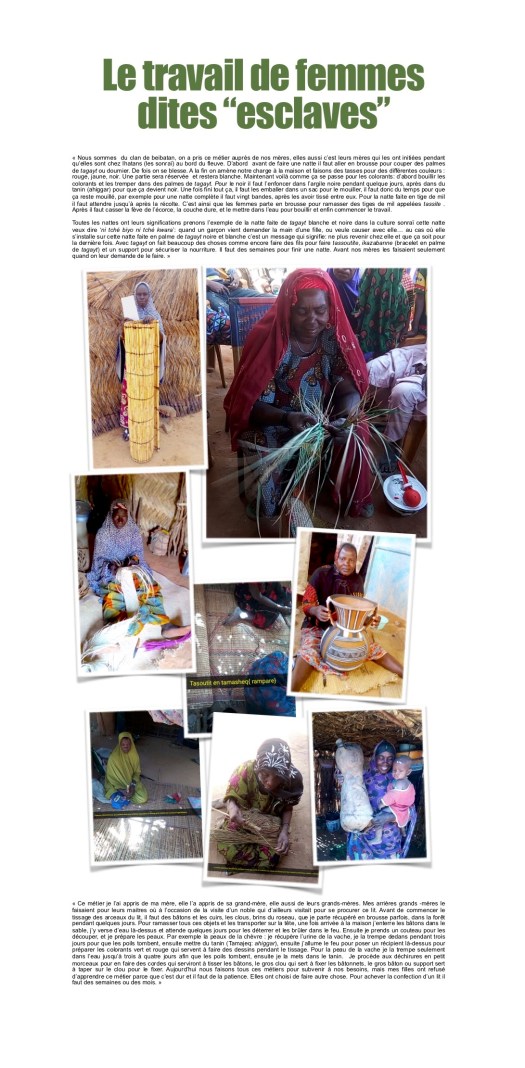 Kakémono-Monde construit par esclaves femmes