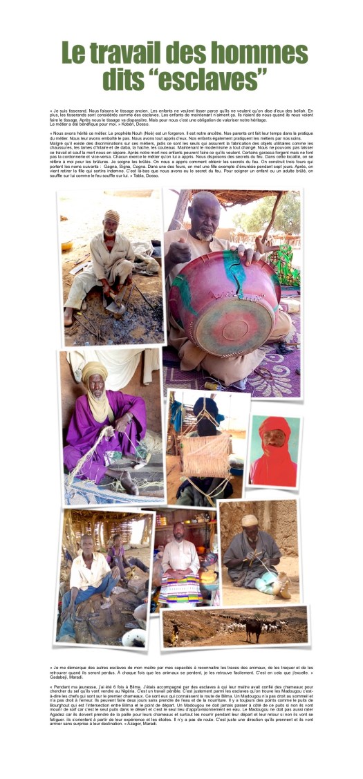 Kakémono-Monde construit par esclaves hommes